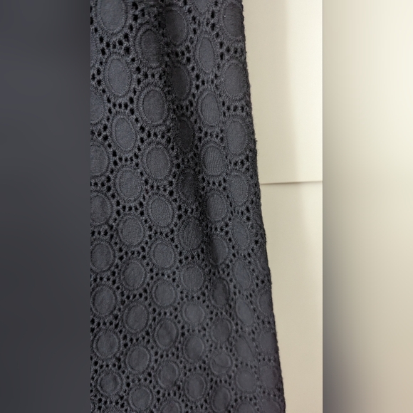 Last Call ⭐Anthropologie Girls From Savoy Molina Black White Eyelet Shift Dress - Picture 7 of 16